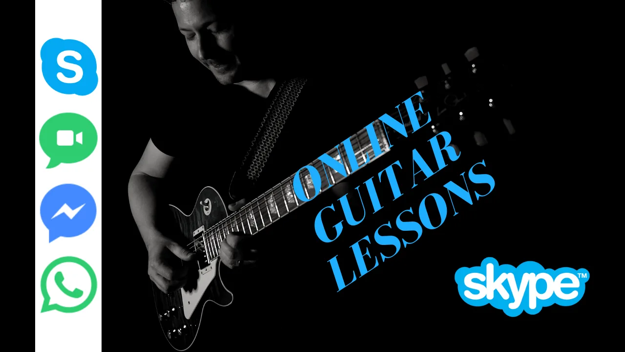 zoom skype guitar lessons facetime whatsapp messenger online
